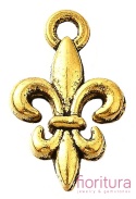 ZAWIESZKA LILIJKA 16x10x2,5MM KOLOR ANTYCZNE ZŁOTO