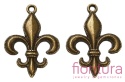 ZAWIESZKA LILIJKA 30x22x3MM KOLOR STARE ZŁOTO