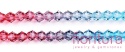 KORALIKI SZKLANE FASETOWANE BICON 4,5x4MM KOLOR MIESZANY CIENIOWANY