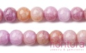 KORALIKI SZKLANE  IMITACJA KAMIENI PÓŁSZLACHETNYCH KULA OK.8-8,5MM KOLOR VIOLET