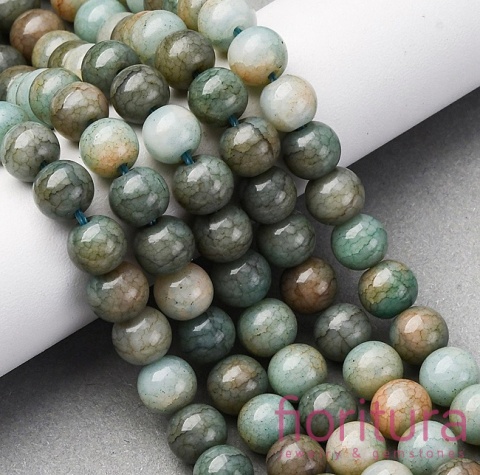 KORALIKI SZKLANE  IMITACJA KAMIENI PÓŁSZLACHETNYCH KULA OK.8-8,5MM KOLOR DARK SLATE GRAY