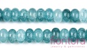 KORALIKI SZKLANE CRACLE IMITACJA APATYTU OPONKA 8-8,5x4,5-5MM KOLOR CADET BLUE CIENIOWANY 