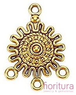 PODSTAWA KOLCZYKA 27x18x3,5MM KOLOR ANTYCZNY ZŁOTY