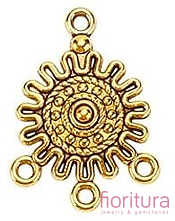 PODSTAWA KOLCZYKA 27x18x3,5MM KOLOR ANTYCZNY ZŁOTY