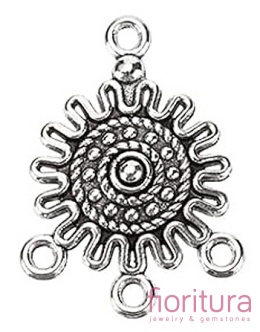 PODSTAWA KOLCZYKA 27x18x3,5MM KOLOR STARE SREBRO