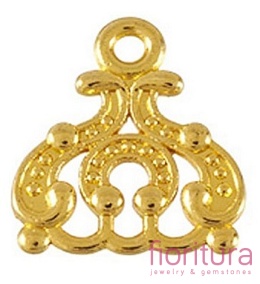 ROZDZIELACZ NA TRZY 14,5x13x2,5MM KOLOR ANTYCZNY ZŁOTY