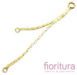 PODSTAWA KOLCZYKA 41,5x1x1MM KOLOR ZŁOTY