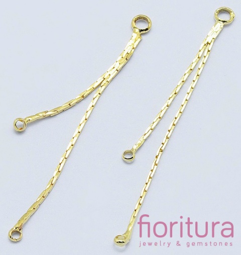 PODSTAWA KOLCZYKA 41,5x1x1MM KOLOR ZŁOTY