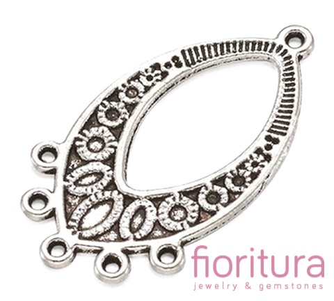 PODSTAWA KOLCZYKA MARKIZA 35x18x1MM KOLOR STARE SREBRO