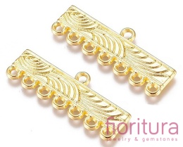  ROZDZIELACZ NA SIEDEM 28x11x1MM KOLOR ZŁOTY