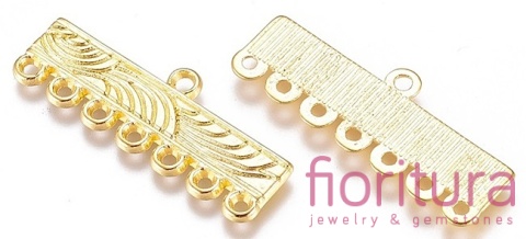  ROZDZIELACZ NA SIEDEM 28x11x1MM KOLOR ZŁOTY