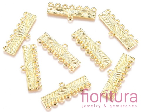  ROZDZIELACZ NA SIEDEM 28x11x1MM KOLOR ZŁOTY