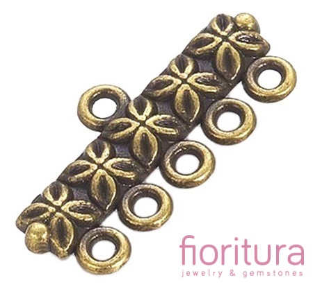 ROZDZIELACZ NA PIĘĆ 25x11x2MM KOLOR STARE ZŁOTO