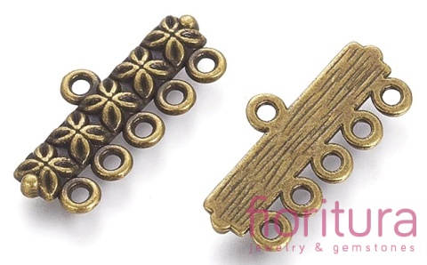 ROZDZIELACZ NA PIĘĆ 25x11x2MM KOLOR STARE ZŁOTO