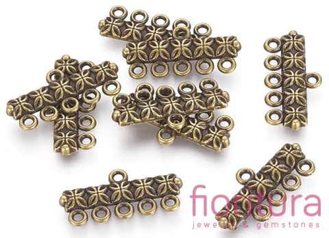 ROZDZIELACZ NA PIĘĆ 25x11x2MM KOLOR STARE ZŁOTO