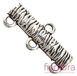 ROZDZIELACZ NA TRZY PODSTAWA KOLCZYKA 11,5x25x3MM KOLOR STARE SREBRO