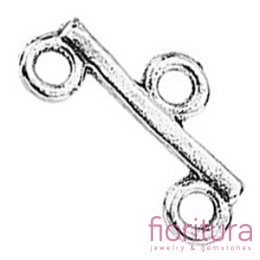 ROZDZIELACZ NA DWA PODSTAWA KOLCZYKA 8,5x15x2MM KOLOR STARE SREBRO