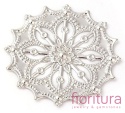 BAZA, ŁĄCZNIK,ZAWIESZKA FILIGRAN KWIAT 34x34x1MM KOLOR PLATYNA