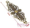 BAZA, ŁĄCZNIK,ZAWIESZKA FILIGRAN MARKIZA 61x24x1MM KOLOR STARE ZŁOTO 