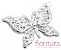 BAZA, ŁĄCZNIK,ZAWIESZKA FILIGRAN MOTYL 37,5x26,5x0,5MM KOLOR STARE SREBRO