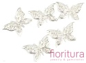 BAZA, ŁĄCZNIK,ZAWIESZKA FILIGRAN MOTYL 37,5x26,5x0,5MM KOLOR STARE SREBRO