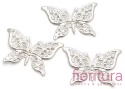BAZA, ŁĄCZNIK,ZAWIESZKA FILIGRAN MOTYL 37,5x26,5x0,5MM KOLOR STARE SREBRO