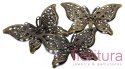 BAZA, ŁĄCZNIK,ZAWIESZKA FILIGRAN MOTYL 37,5x26,5x0,5MM KOLOR STARE ZŁOTO