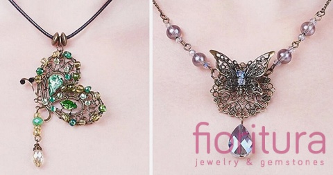 BAZA, ŁĄCZNIK,ZAWIESZKA FILIGRAN MOTYL 37,5x26,5x0,5MM KOLOR STARE ZŁOTO