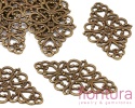  ŁĄCZNIK AŻUROWY ROMB 42x25x1MM KOLOR STARE ZŁOTO 