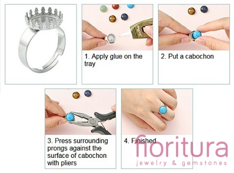 BAZA PIERŚCIONKA FILIGRANOWA 18x16x2MM KOLOR STARE ZŁOTO