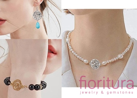 ŁĄCZNIK AŻUROWA RÓŻA 26x20x1MM KOLOR STARE SREBRO