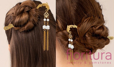 ŁĄCZNIK AŻUROWY KWIAT ZAWIESZKA 15,5x13x1MM KOLOR ZŁOTY