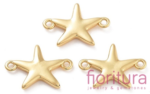 ŁĄCZNIK ROZGWIAZDA 11x16x2MM KOLOR ZŁOTY 