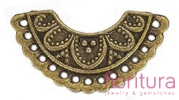 PODSTAWA KOLCZYKA 13x24x2,5MM KOLOR STARE ZŁOTO