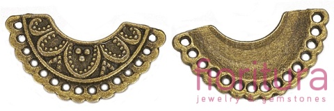 PODSTAWA KOLCZYKA 13x24x2,5MM KOLOR STARE ZŁOTO