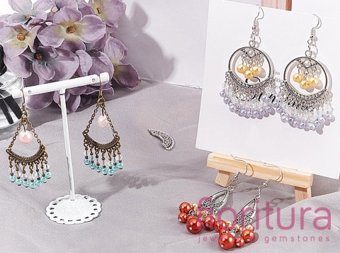 PODSTAWA KOLCZYKA 13x24x2,5MM KOLOR STARE SREBRO