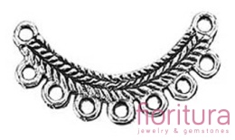 PODSTAWA KOLCZYKA 27x14x1MM KOLOR STARE SREBRO