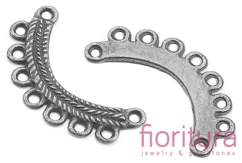 PODSTAWA KOLCZYKA 27x14x1MM KOLOR STARE SREBRO