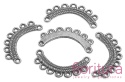 PODSTAWA KOLCZYKA 27x14x1MM KOLOR STARE SREBRO