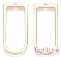 PODSTAWA KOLCZYKA  ŁĄCZNIK, ROZDZIELACZ, ZAWIESZKA KSZTAŁT ŁUKU 30x12,5x1MM KOLOR JASNE ZŁOTO