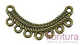 PODSTAWA KOLCZYKA 27x14x1MM KOLOR STARE ZŁOTO