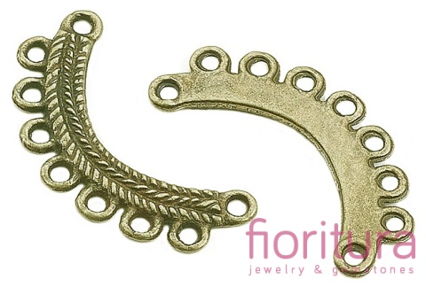 PODSTAWA KOLCZYKA 27x14x1MM KOLOR STARE ZŁOTO