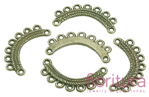 PODSTAWA KOLCZYKA 27x14x1MM KOLOR STARE ZŁOTO