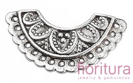 PODSTAWA KOLCZYKA 13x24x2,5MM KOLOR STARE SREBRO