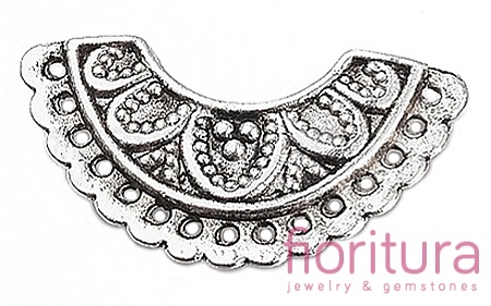 PODSTAWA KOLCZYKA 13x24x2,5MM KOLOR STARE SREBRO