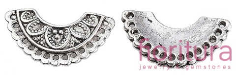 PODSTAWA KOLCZYKA 13x24x2,5MM KOLOR STARE SREBRO