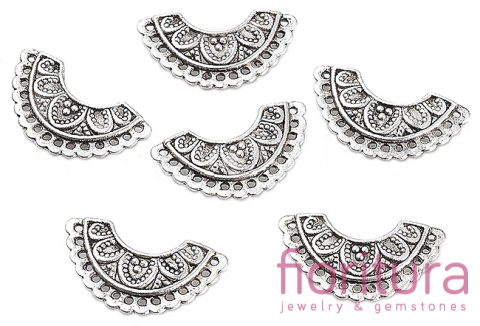 PODSTAWA KOLCZYKA 13x24x2,5MM KOLOR STARE SREBRO