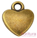 ZAWIESZKA SERCE 12x10x2,5MM KOLOR STARE ZŁOTO