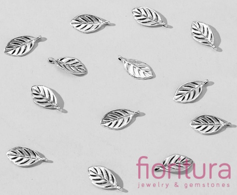 ZAWIESZKA LISTEK 16x8x1MM KOLOR STARE SREBRO 