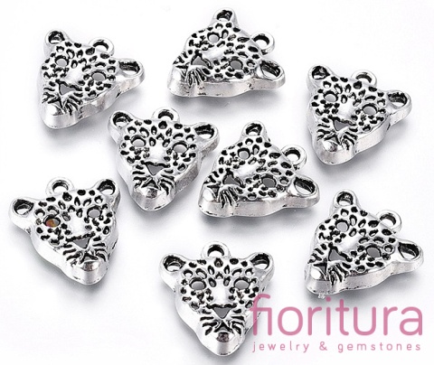 ZAWIESZKA PRZESTRZENNA LAMPART 20x18x5MM KOLOR STARE SREBRO 